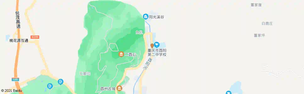 重庆酉阳二中_公交站地图_重庆公交_妙搜公交查询2025