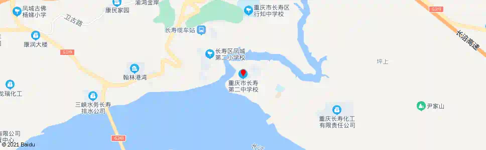 重庆长寿二中_公交站地图_重庆公交_妙搜公交查询2025