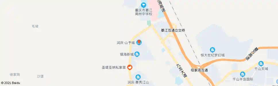 重庆山予城_公交站地图_重庆公交_妙搜公交查询2025