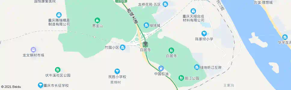 重庆白居寺站_公交站地图_重庆公交_妙搜公交查询2025
