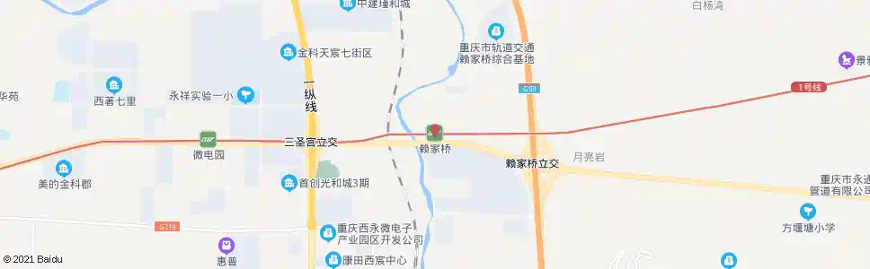 重庆赖家桥_公交站地图_重庆公交_妙搜公交查询2025
