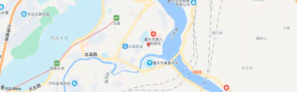 重庆北碚污水处理厂_公交站地图_重庆公交_妙搜公交查询2025