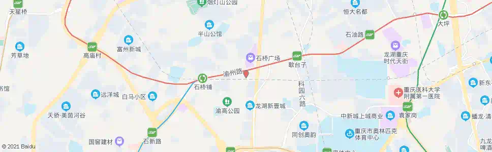 重庆706电视台_公交站地图_重庆公交_妙搜公交查询2025