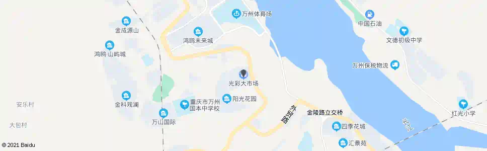 重庆光彩市场_公交站地图_重庆公交_妙搜公交查询2025