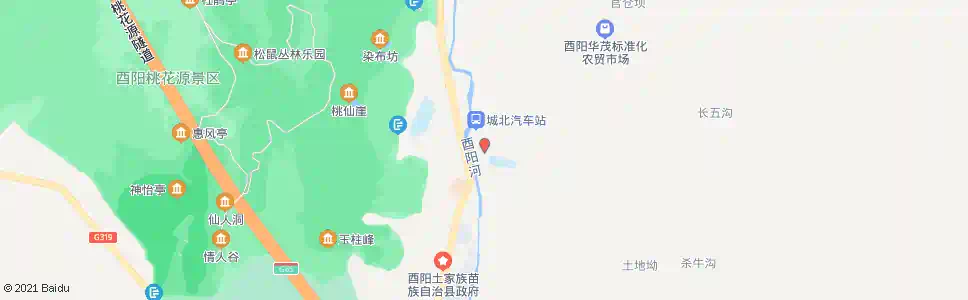 重庆酉阳县党校_公交站地图_重庆公交_妙搜公交查询2025