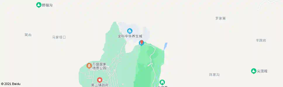重庆黑山谷景区北门_公交站地图_重庆公交_妙搜公交查询2025
