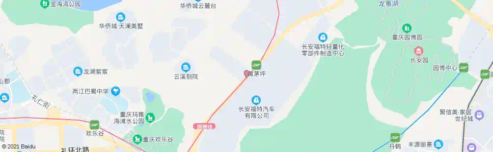 重庆黄茅坪工业园_公交站地图_重庆公交_妙搜公交查询2025