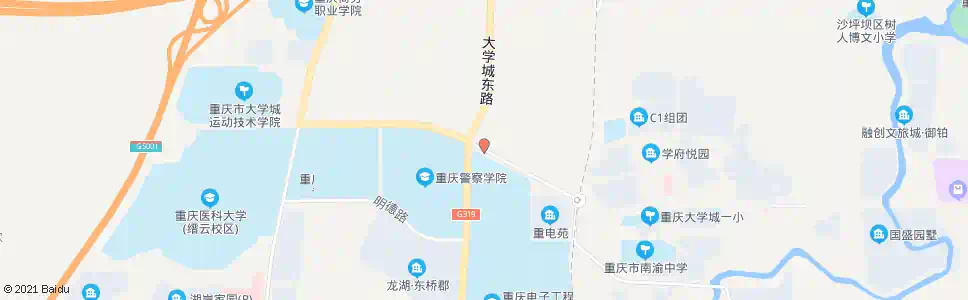 重庆大学城电子校_公交站地图_重庆公交_妙搜公交查询2025