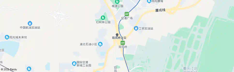 重庆双凤桥加油站_公交站地图_重庆公交_妙搜公交查询2025
