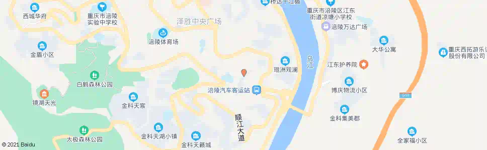重庆顺江花园大门_公交站地图_重庆公交_妙搜公交查询2025