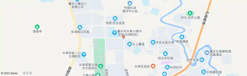重庆北城中学_公交站地图_重庆公交_妙搜公交查询2025