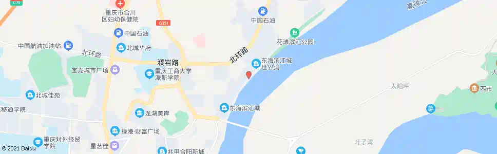 重庆东海滨江城_公交站地图_重庆公交_妙搜公交查询2025