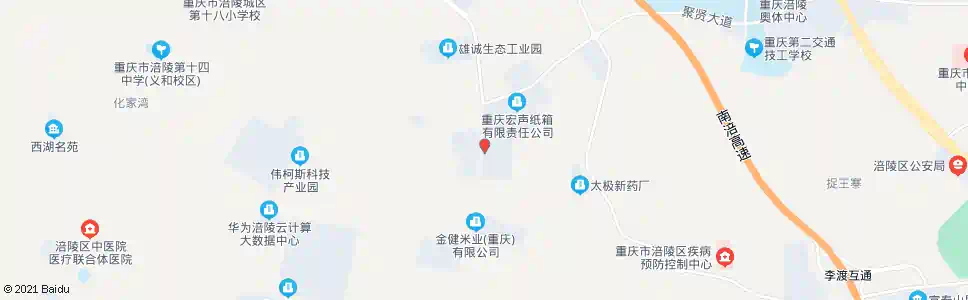 重庆葵花药业_公交站地图_重庆公交_妙搜公交查询2025