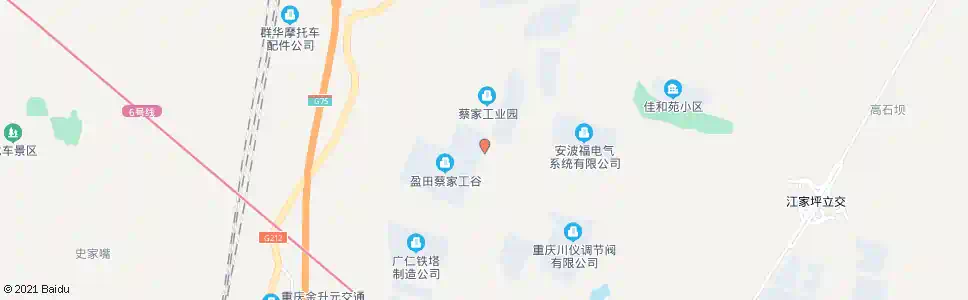 重庆蔡家工谷_公交站地图_重庆公交_妙搜公交查询2025