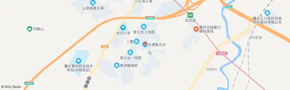 重庆龙湖紫云台_公交站地图_重庆公交_妙搜公交查询2025