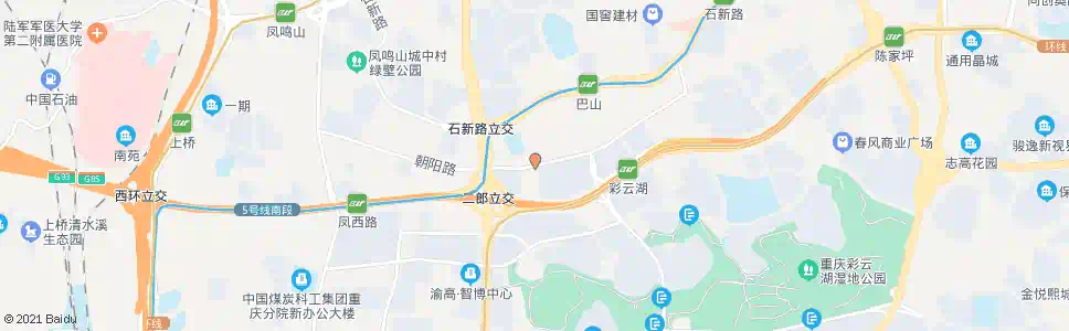 重庆朝阳路_公交站地图_重庆公交_妙搜公交查询2025