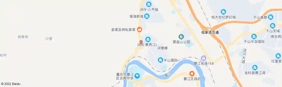 重庆景秀江山_公交站地图_重庆公交_妙搜公交查询2025
