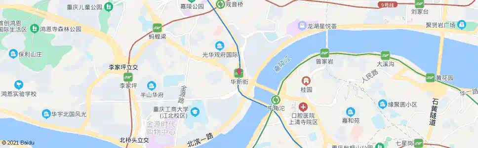 重庆华新街站_公交站地图_重庆公交_妙搜公交查询2025