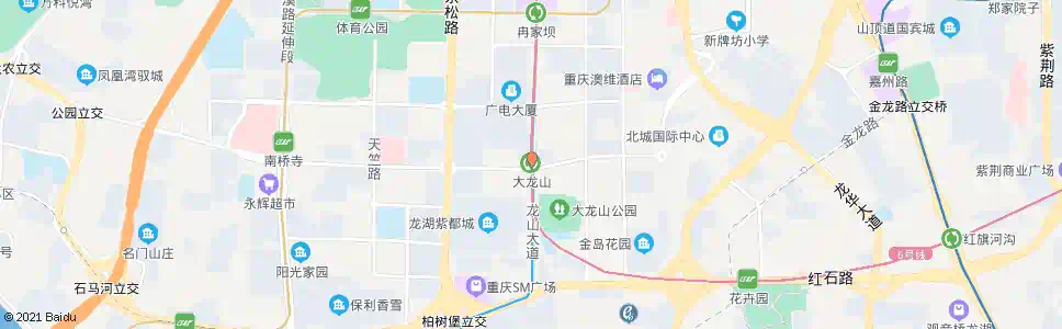 重庆大龙山站_公交站地图_重庆公交_妙搜公交查询2025