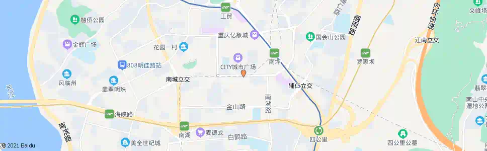 重庆南城大道_公交站地图_重庆公交_妙搜公交查询2025