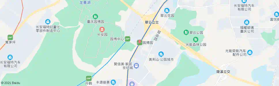 重庆园博园(轨道站)_公交站地图_重庆公交_妙搜公交查询2025