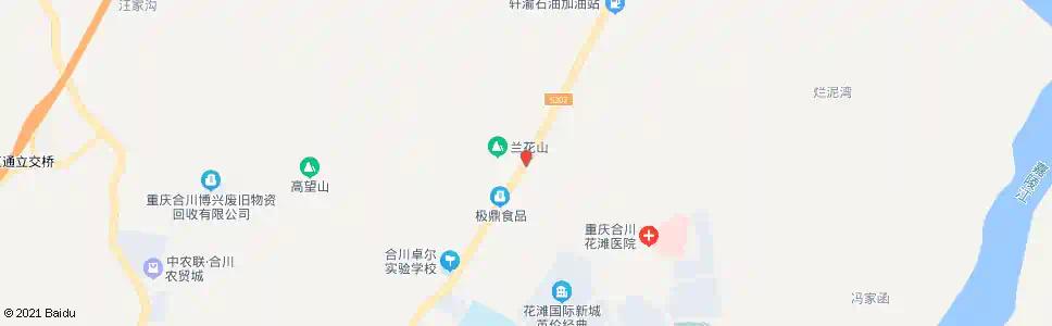 重庆兰花山_公交站地图_重庆公交_妙搜公交查询2025
