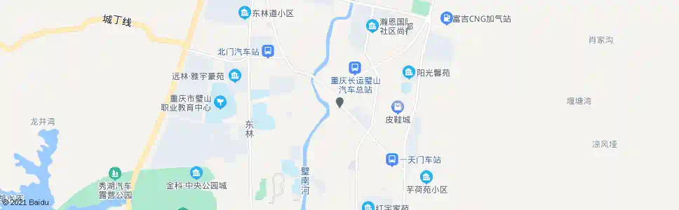 重庆金山农贸市场_公交站地图_重庆公交_妙搜公交查询2025