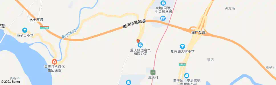 重庆一坪化工厂_公交站地图_重庆公交_妙搜公交查询2025