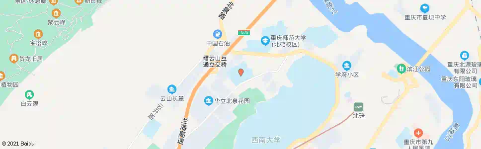 重庆北碚职教中心_公交站地图_重庆公交_妙搜公交查询2025