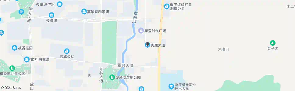重庆奥康大厦_公交站地图_重庆公交_妙搜公交查询2025