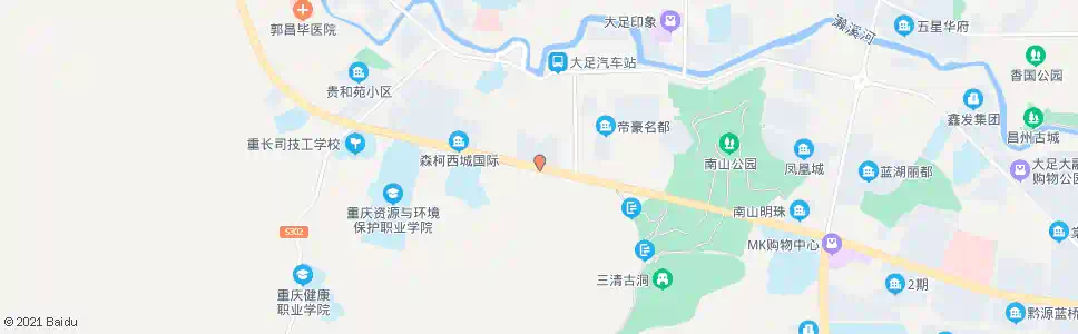 重庆南山新城_公交站地图_重庆公交_妙搜公交查询2025