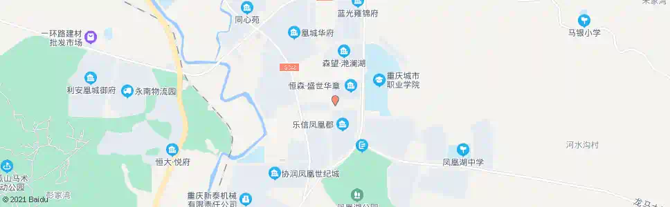 重庆凤凰湖_公交站地图_重庆公交_妙搜公交查询2025