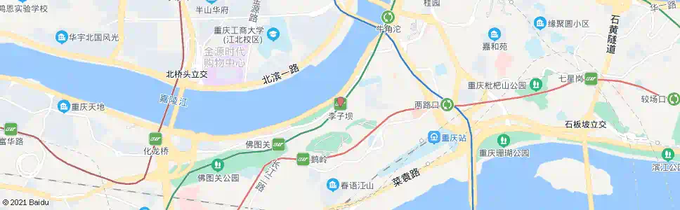 重庆轨道李子坝站_公交站地图_重庆公交_妙搜公交查询2025