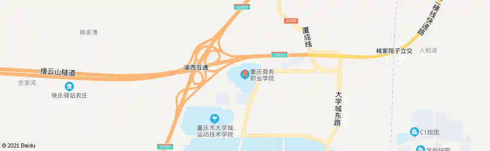 重庆商务学院_公交站地图_重庆公交_妙搜公交查询2025