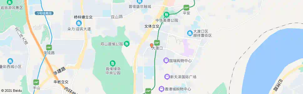 重庆翠华园_公交站地图_重庆公交_妙搜公交查询2025