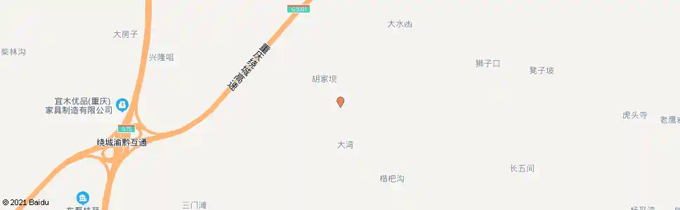 重庆胡家坝_公交站地图_重庆公交_妙搜公交查询2025