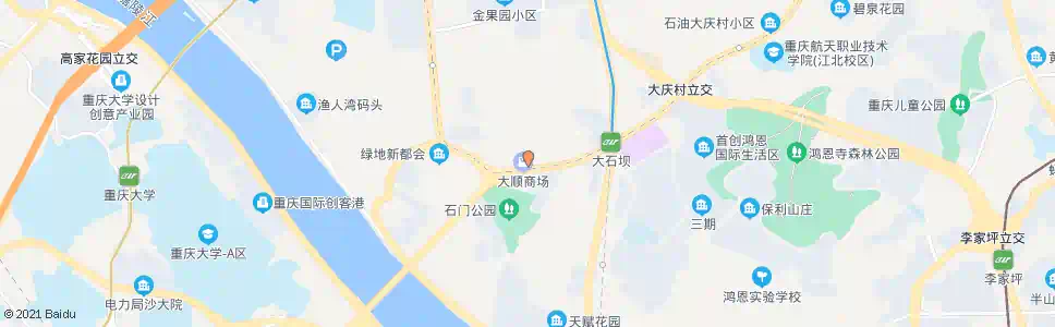 重庆大石坝六村_公交站地图_重庆公交_妙搜公交查询2025