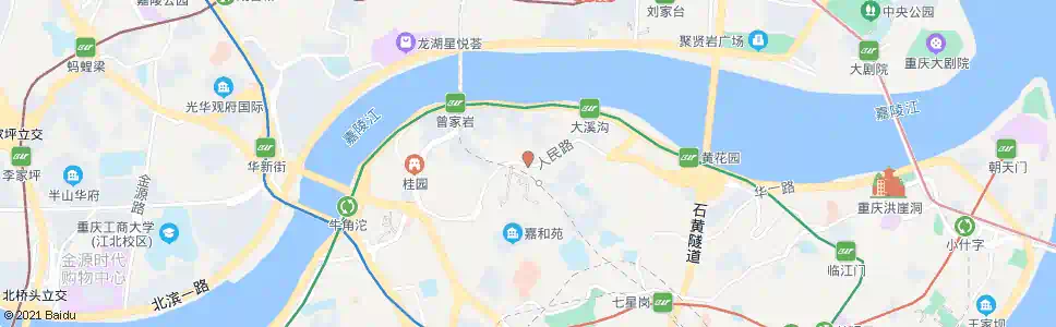 重庆大礼堂_公交站地图_重庆公交_妙搜公交查询2025