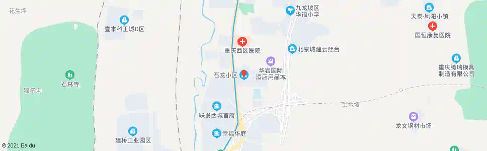重庆石龙小区_公交站地图_重庆公交_妙搜公交查询2025