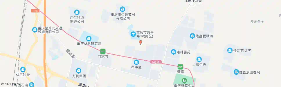 重庆兼善中学分校_公交站地图_重庆公交_妙搜公交查询2025