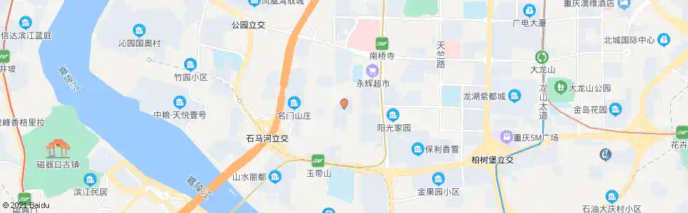 重庆小天鹅花园_公交站地图_重庆公交_妙搜公交查询2025