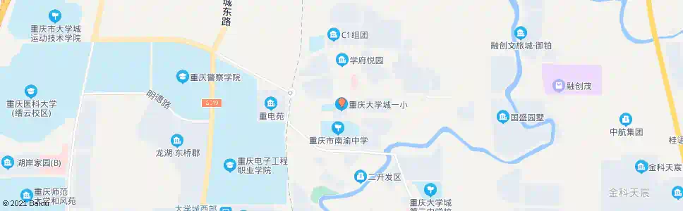 重庆城一小学_公交站地图_重庆公交_妙搜公交查询2025