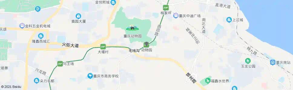 重庆动物园站_公交站地图_重庆公交_妙搜公交查询2025
