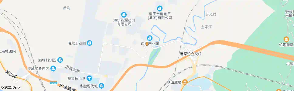 重庆两江产业园_公交站地图_重庆公交_妙搜公交查询2025
