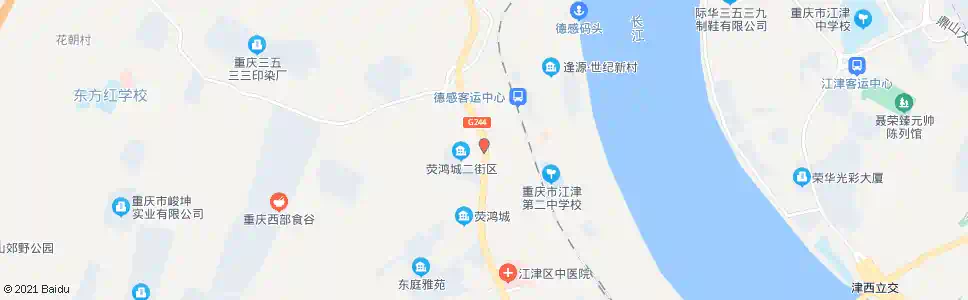 重庆荧鸿城_公交站地图_重庆公交_妙搜公交查询2025