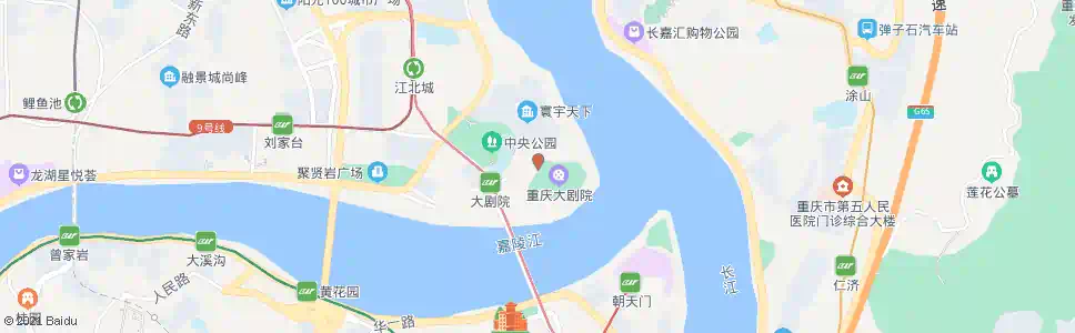 重庆大剧院站_公交站地图_重庆公交_妙搜公交查询2025