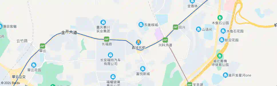 重庆鑫城名都_公交站地图_重庆公交_妙搜公交查询2025