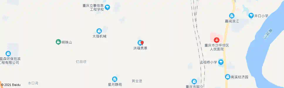 重庆洪福秀景_公交站地图_重庆公交_妙搜公交查询2025