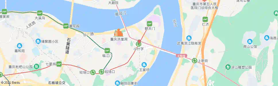 重庆小什字站_公交站地图_重庆公交_妙搜公交查询2025