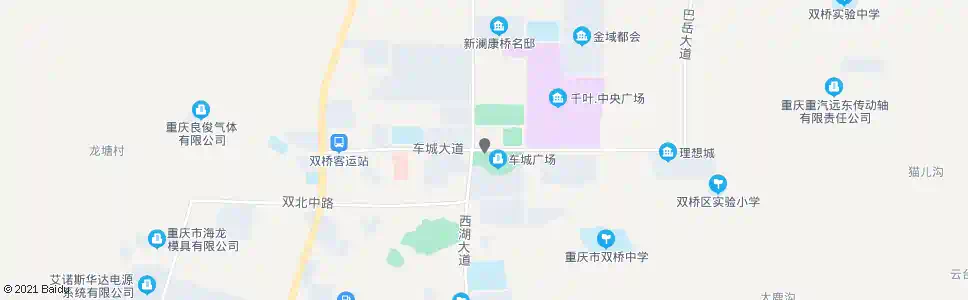 重庆车城广场_公交站地图_重庆公交_妙搜公交查询2025